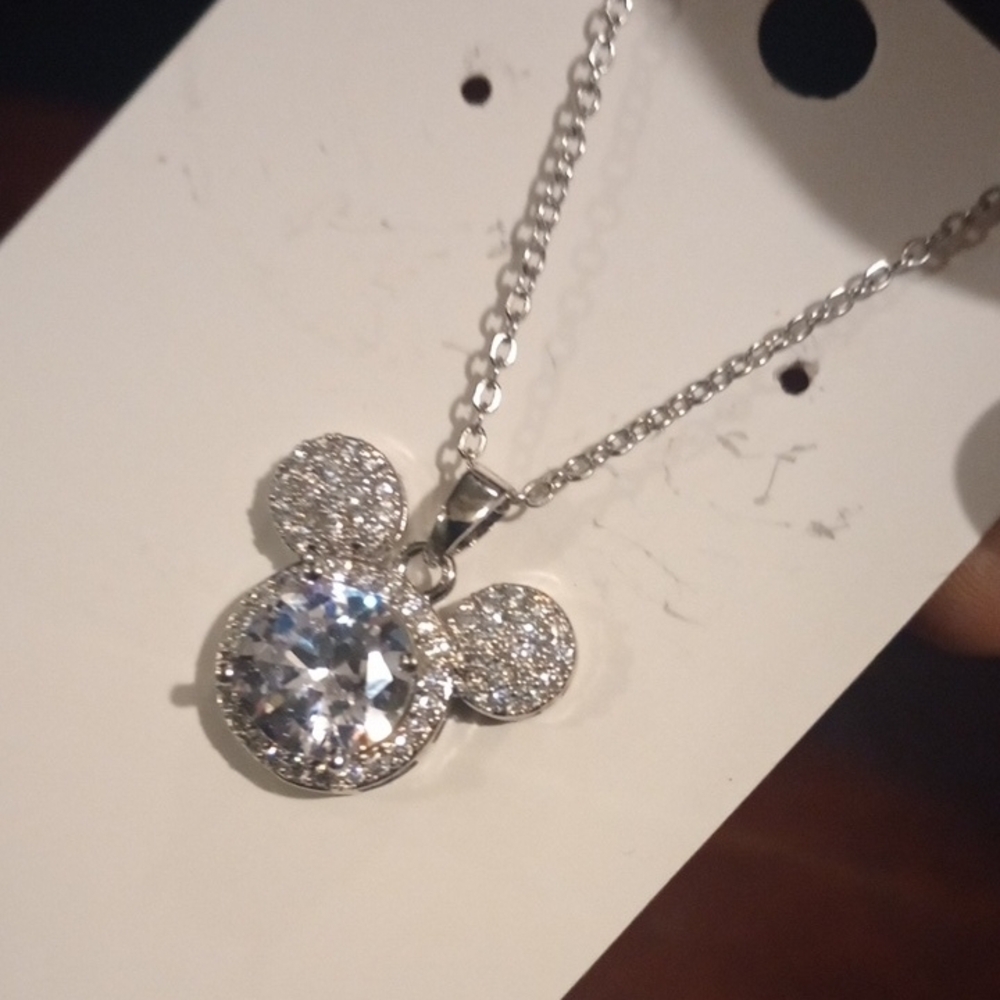 ♥️ Individually $10 Or Bundle Silver Mickey Mouse Inspired Necklace 🩶